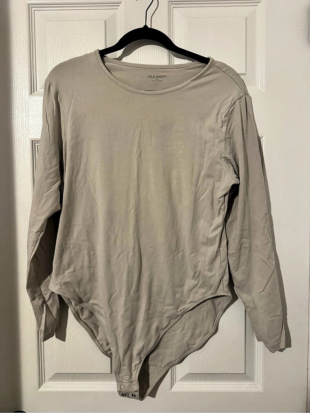 Old Navy Long Sleeve Bodysuit Beige